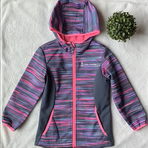 Free Country Jackets Coats Nwot Girls Soft Shell Hood Jacket Poshmark